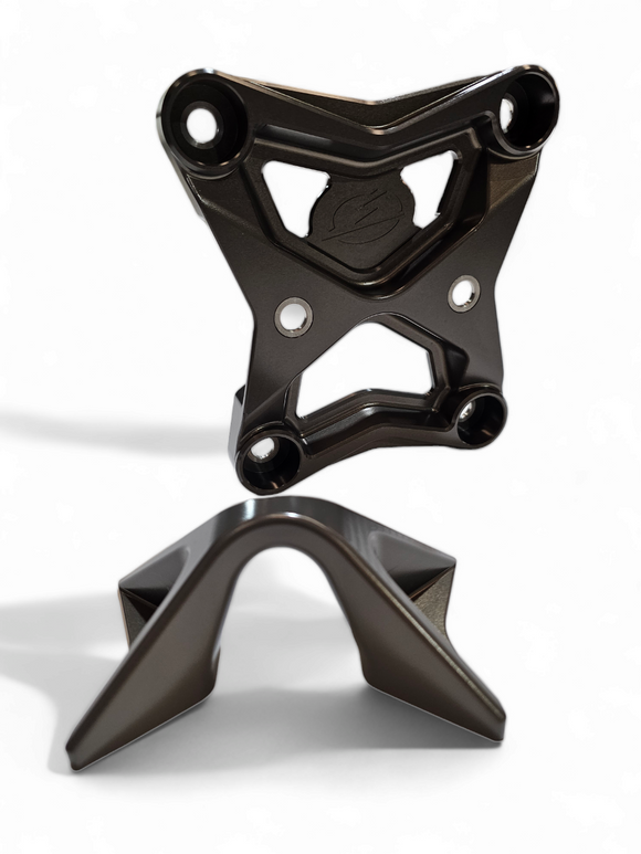 Radius Rod Plate with Tow Hook Gun Metal (Fits: Can-Am Maverick X3 2017-2021)