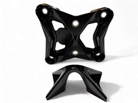 Radius Rod Plate with Tow Hook Black (Fits: Can-Am Maverick X3 2017-2021)