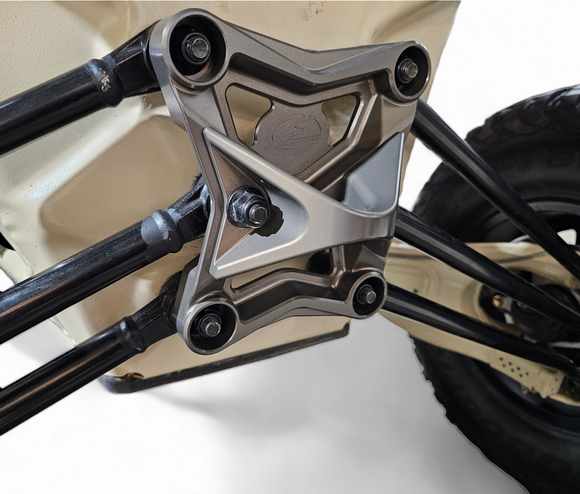 Radius Rod Plate with Tow Hook Gun Metal (Fits: Can-Am Maverick X3 2017-2021)