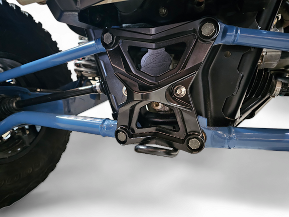 Radius Rod Plate with Tow Hook Black (Fits: Polaris RZR Pro XP 2022-2024)