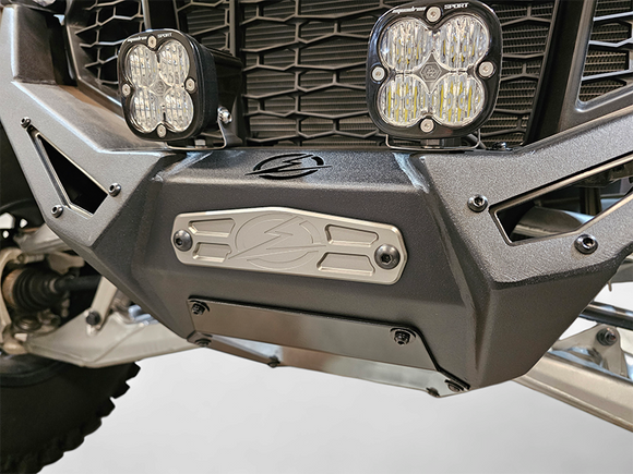UTV Winch Fairlead Cover Plate Gun Metal - Elektric Offroad Designs