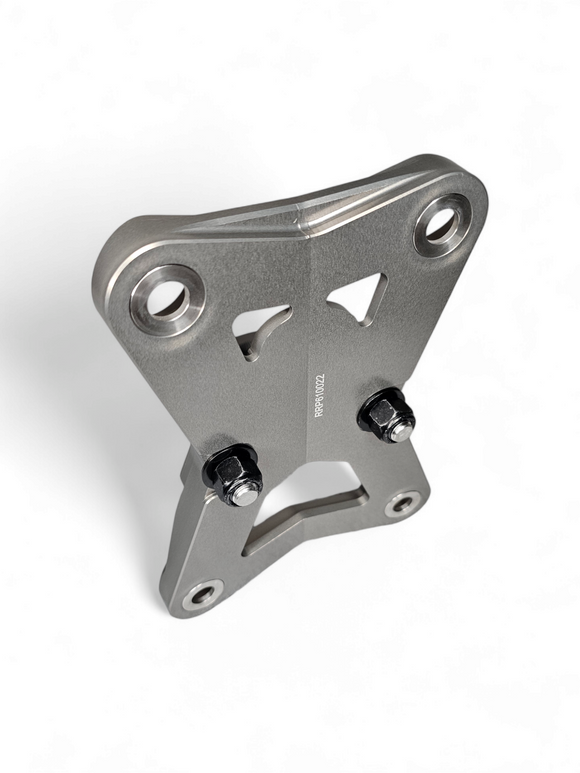 Radius Rod Plate with Tow Hook Gunmetal (Fits: Polaris RZR Turbo R / Pro R 2022-2025)