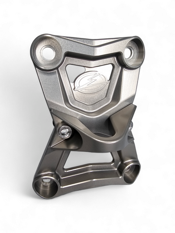 Radius Rod Plate with Tow Hook Gunmetal (Fits: Polaris RZR Turbo R / Pro R 2022-2025)