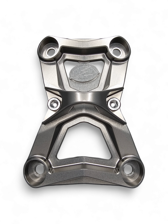 Radius Rod Plate with Tow Hook Gunmetal (Fits: Polaris RZR Turbo R / Pro R 2022-2025)