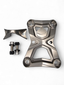 Radius Rod Plate with Tow Hook Gunmetal (Fits: Polaris RZR Turbo R / Pro R 2022-2025)