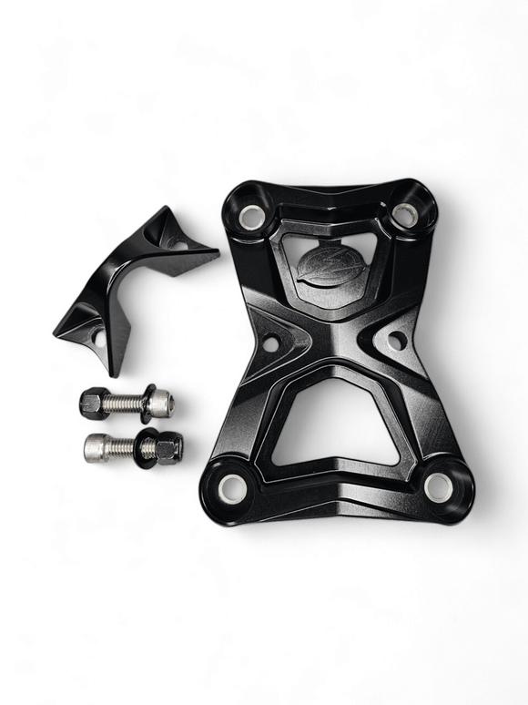 Radius Rod Plate with Tow Hook Black (Fits: Polaris RZR Turbo R/Pro R 2022-2025)