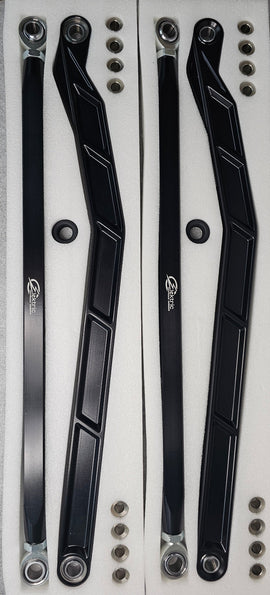 High Clearance Radius Rods in Black Finish (Fits: Polaris RZR Pro R, Pro S, Turbo R 2022+)