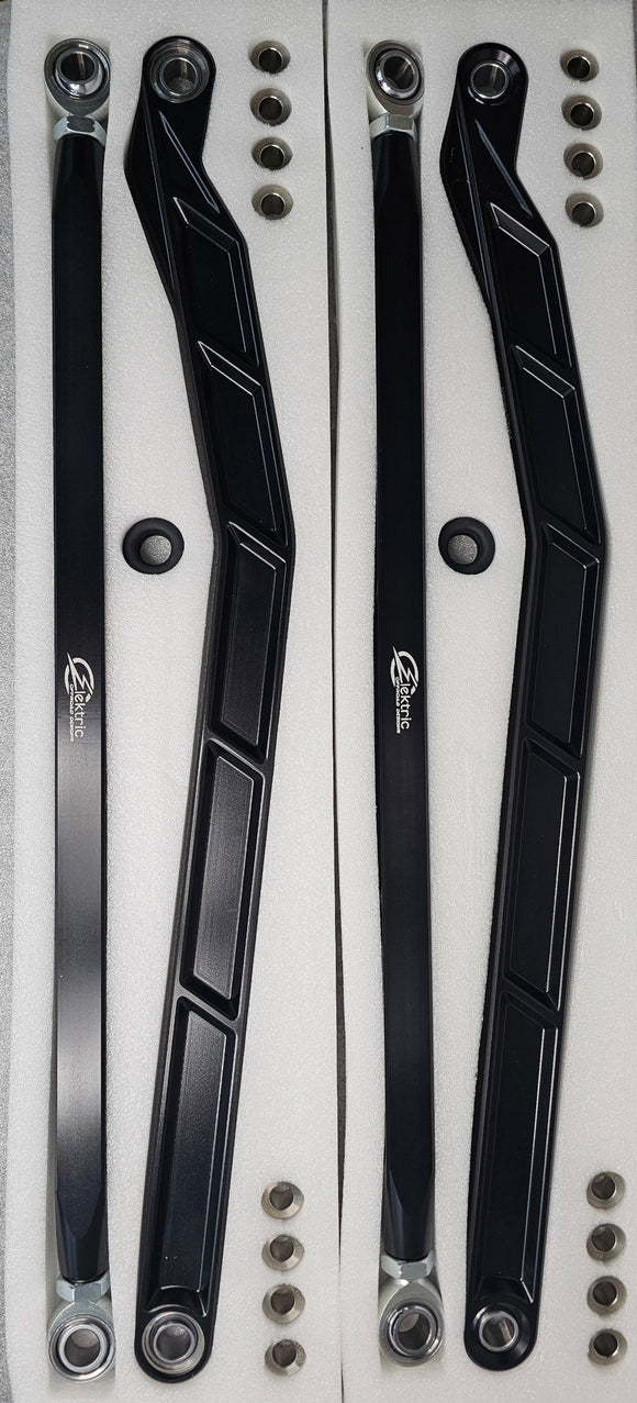 High Clearance Radius Rods in Black Finish (Fits: Polaris RZR Pro R, Pro S, Turbo R 2022+)