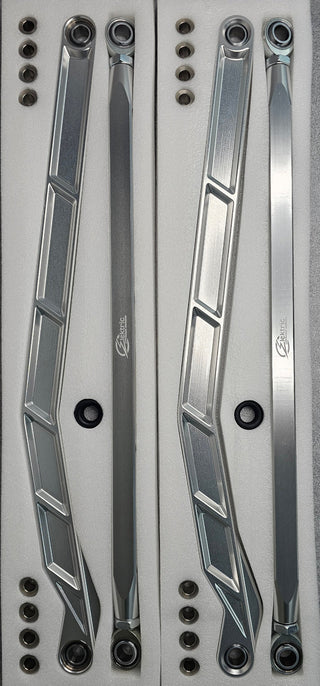 High Clearance Radius Rods in Clear Finish (Fits: Polaris RZR Pro R, Pro S, Turbo R 2022+)