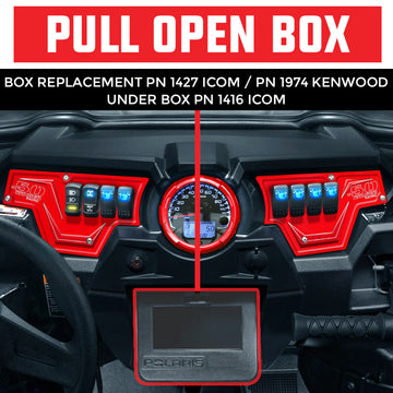 PCI Race Radios RZR Pull Open Box Replacement Radio And Intercom Bracket