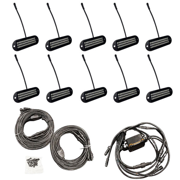 R1 INDUSTRIES XL LED ROCK LIGHTS (10-POD)