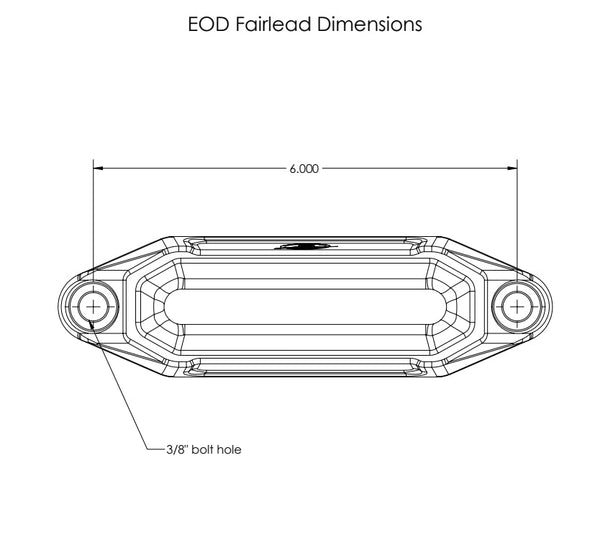 Elektric Offroad Designs UTV Winch Fairlead and Hook (Gunmetal)