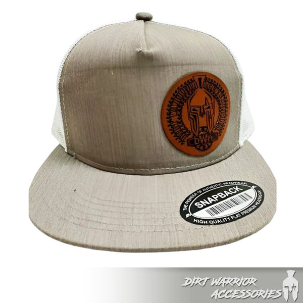 Trucker Hat with Leather DWA Logo Patch