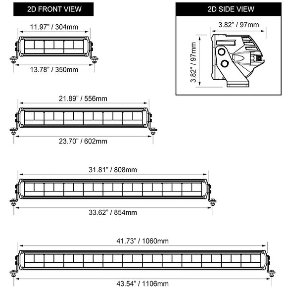 VISION X SHOCKER DUAL ACTION LED LIGHT BAR