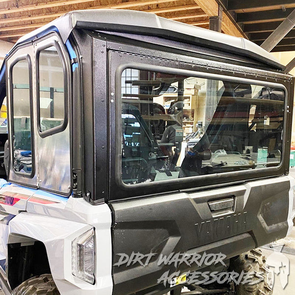 YAMAHA RMAX 1000  REAR WINDSHIELD 2021+ 4 SEAT 'Dirt Warrior Accessories' 