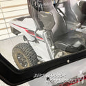 Close-up of YAMAHA RMAX 2-SEAT Cab Enclosure "THE VAULT" 2021-25 Upper Side Doors & Panels (Patent Pending) Dirt Warrior Accessories