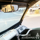 Close-up of YAMAHA YXZ FRONT GLASS WINDSHIELD 2019+ 'Dirt Warrior Accessories' 