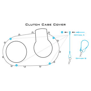 Clutch Cover Quick Release Pin Kit Polaris (Turbo with Aluminum inner case)