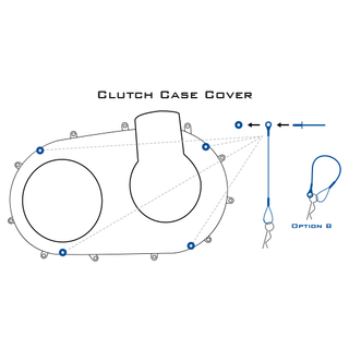 Clutch Cover Quick Release Pin Kit Polaris (With Plastic Inner Case)