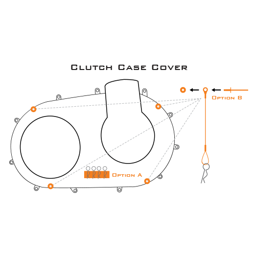 Clutch Cover Quick Release Pin Kit Can Am X3