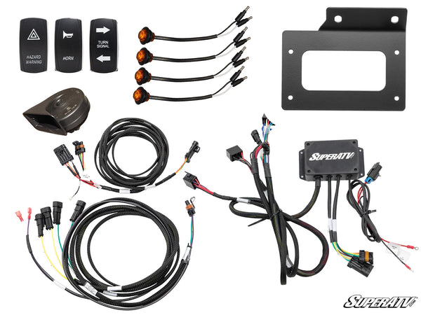 SUPERATV KAWASAKI TERYX KRX 1000 DELUXE PLUG & PLAY TURN SIGNAL KIT