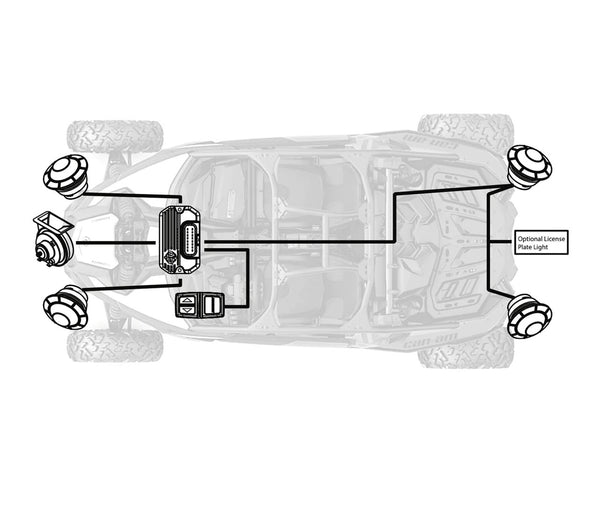 SWITCHWORKS Tango2 Universal Turn-Signal Kit with All-In-One Controller