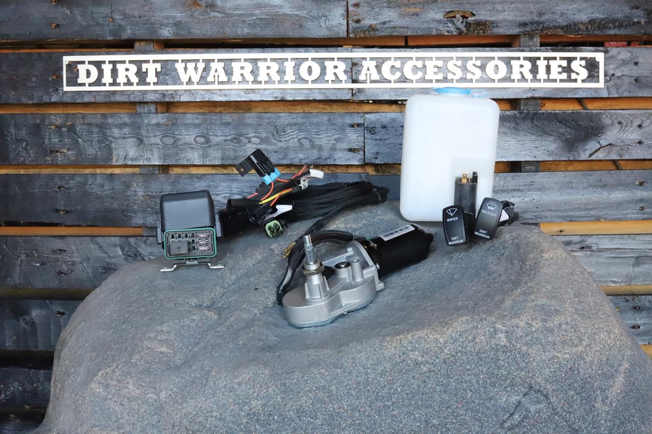 Electric Windshield Wiper Kit for Polaris General 2017+ Dirt Warrior Accessories