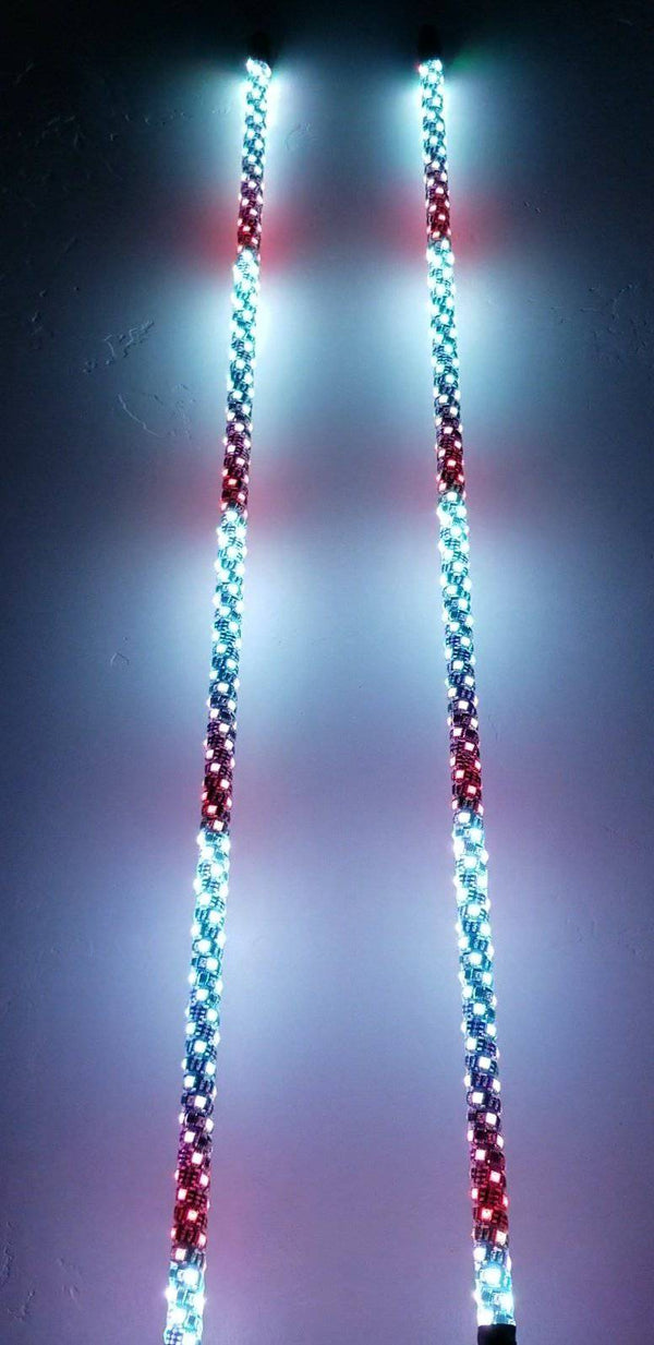 REMOTE 3 FOOT WILDCAT EXTREME LED LIGHT WHIPS (Gen 4 Pair) - R1 Industries whips