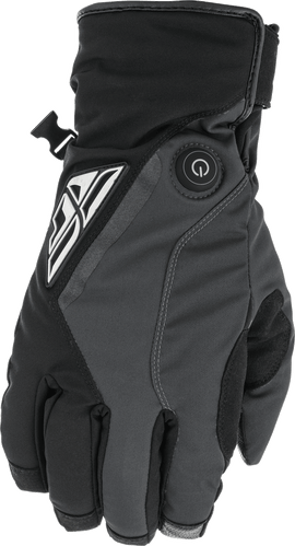 Fly Racing Title Heated Gloves Black/Grey