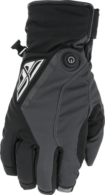 Fly Racing Title Heated Gloves Black/Grey