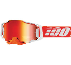 100% Armega Goggle Regal with Red Mirror Lens