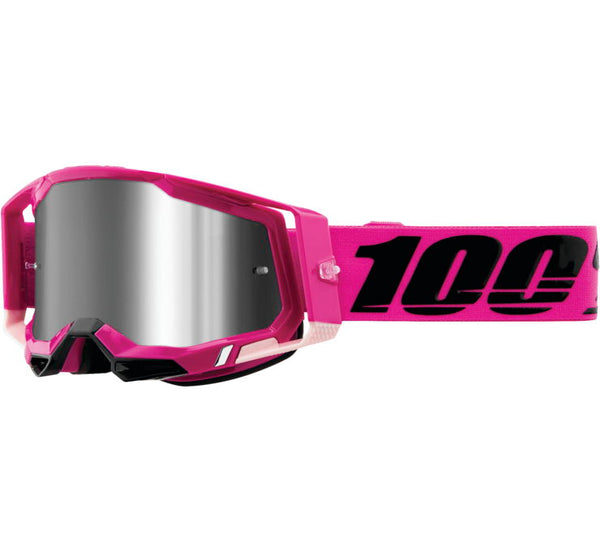100% Racecraft  2 Goggle Maho with Silver Flash Lens