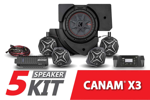 SSV WORKS Can-Am X3 Complete 5 Speaker SSV System