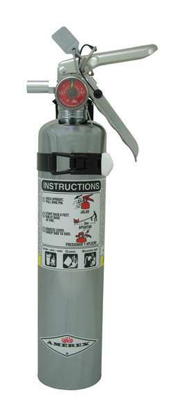 AMEREX Fire Extinguisher, 1A:10B:C, Dry Chemical, 2.5 lb
