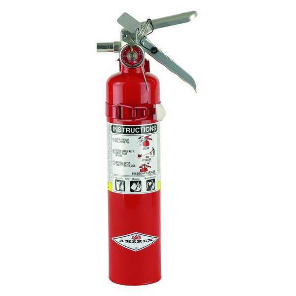 AMEREX Fire Extinguisher, 1A:10B:C, Dry Chemical, 2.5 lb