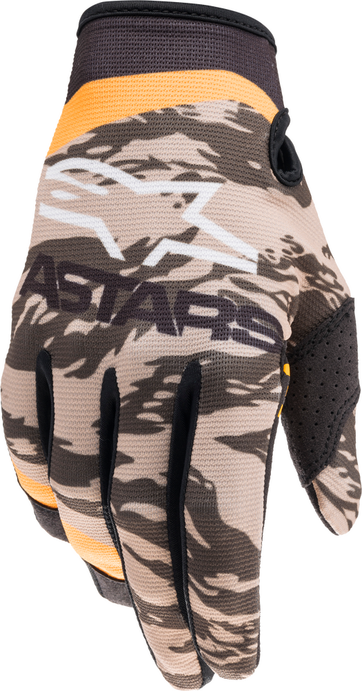 ALPINESTARS RADAR GLOVES MILITARY SAND CAMO/TANGERINE XL