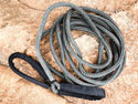 JM RIGGING 3/4" x 20FT Kinetic Recovery Rope, BLK Coated w/ 8" Eyes & BLK Protective Sleeve