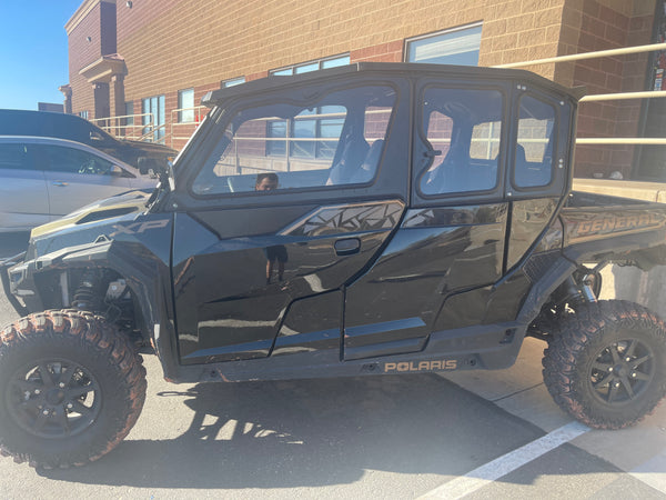 POLARIS GENERAL 4-SEAT Cab Enclosure "THE VAULT" 2016+ Upper Side Doors & Panels (Patent Pending)